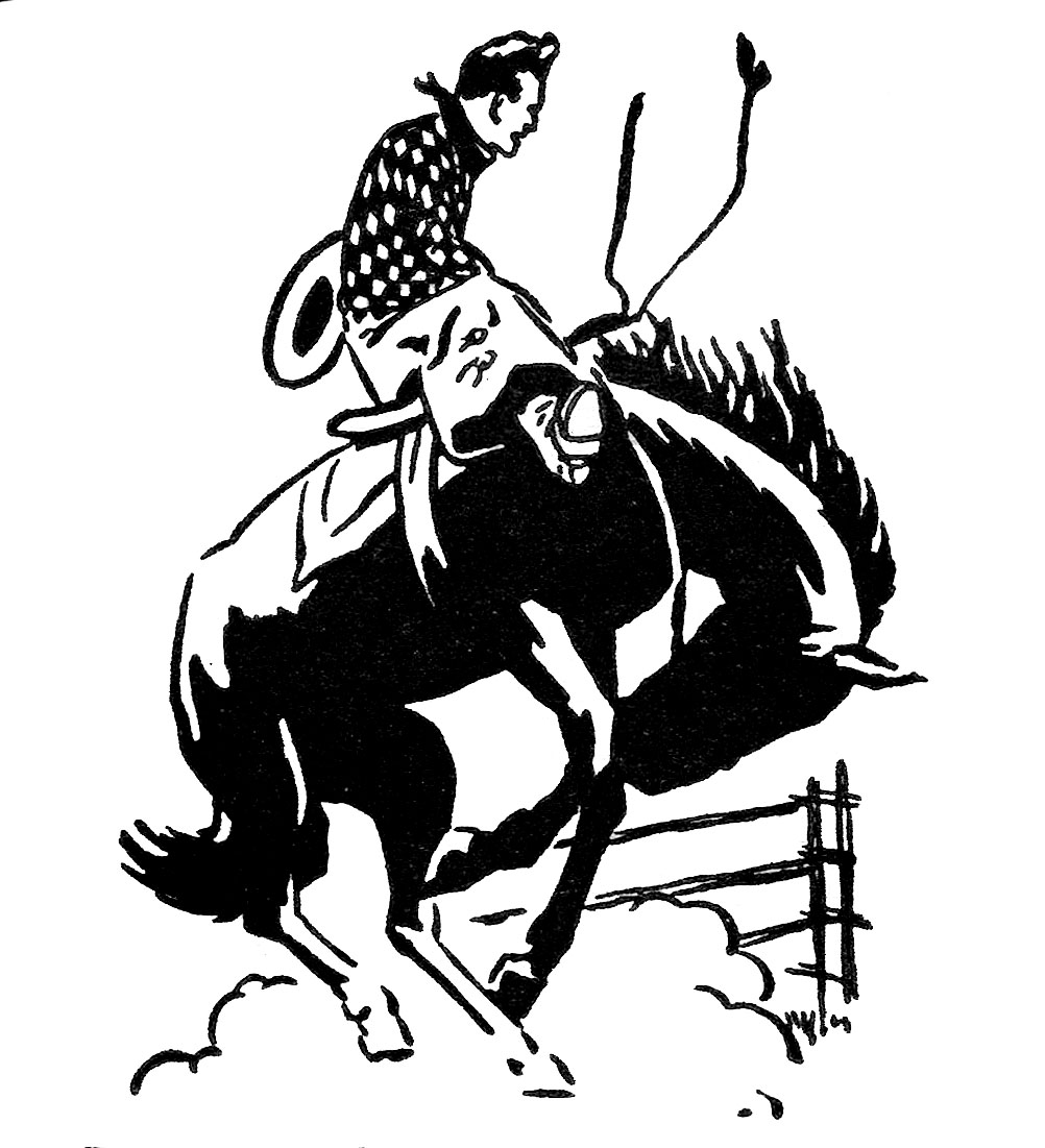 Rodeo Clipart Black And White - Free Clipart Images