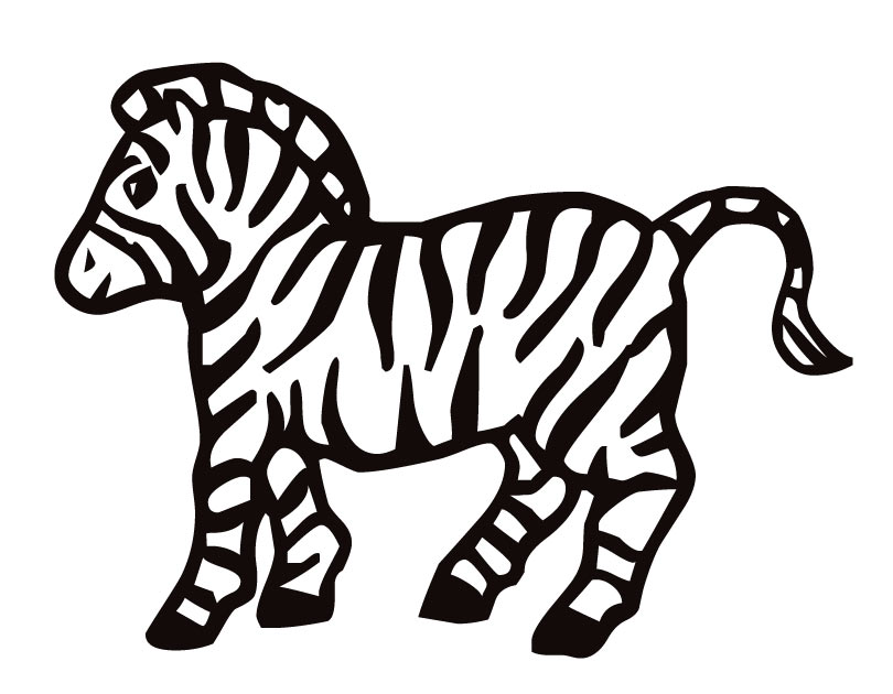 Zebra Print Stencil Printable