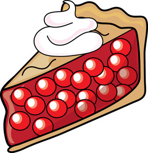 Cherry Pie Clipart Image - Slice of Cherry Pie Icon