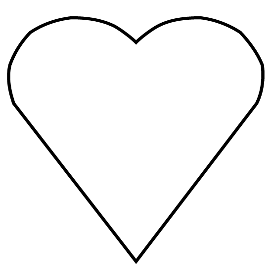 Printable Heart Shaped Template - DYNASTY™ ????™ - Premium ...