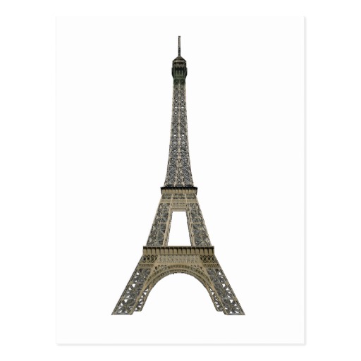 Paris : Tour Eiffel : Dessin de vecteur : Carte Postale | Zazzle