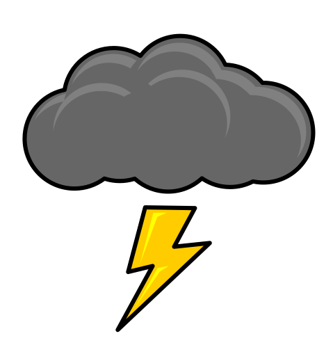 Thunder storm clip art