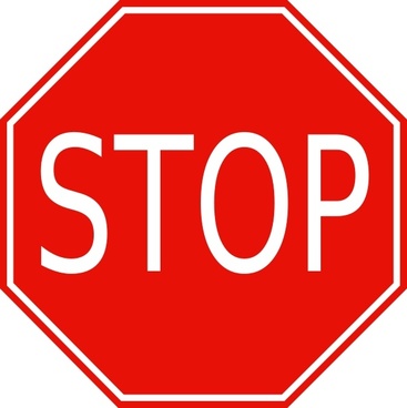 Stop sign font free vector download (8,753 Free vector) for ...
