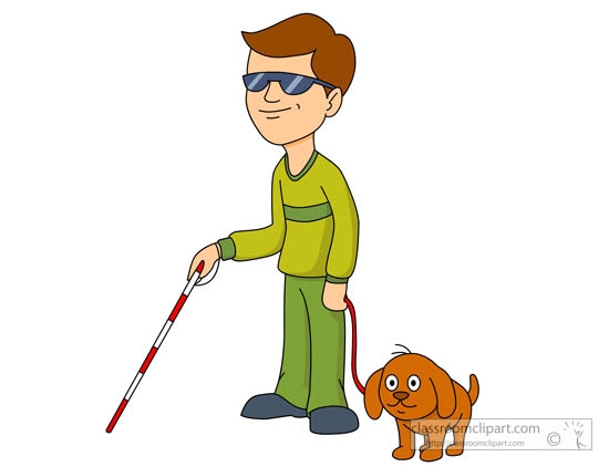 Blind Children Clipart