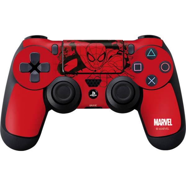 Outline of Spider-Man PS4 Controller Skin | Marvel