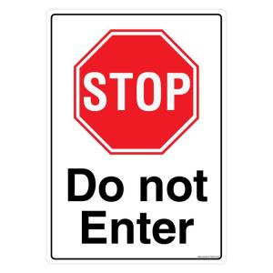 Buy Safety Sign Store Stop: Do Not Enter Sign Board, PS405-A4AL-01 ...