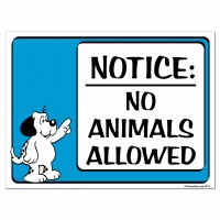 No Pets Signs, No Pets Allowed Signs, No Animals Signs & Stickers