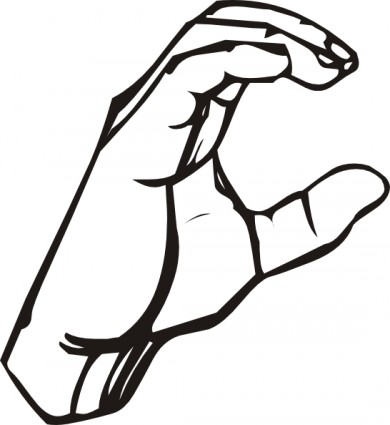 Sign Language C clip art Vector clip art - Free vector for free ...