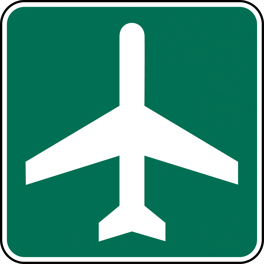 Airport sign clipart