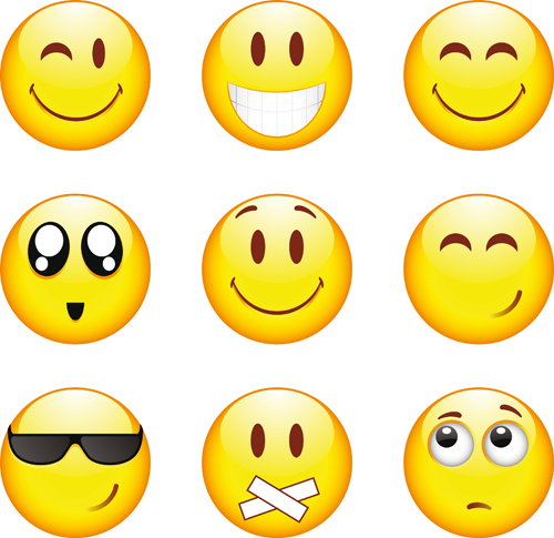 Funny Smile Emoticons vector icon 01 - Emoticons Icons free download