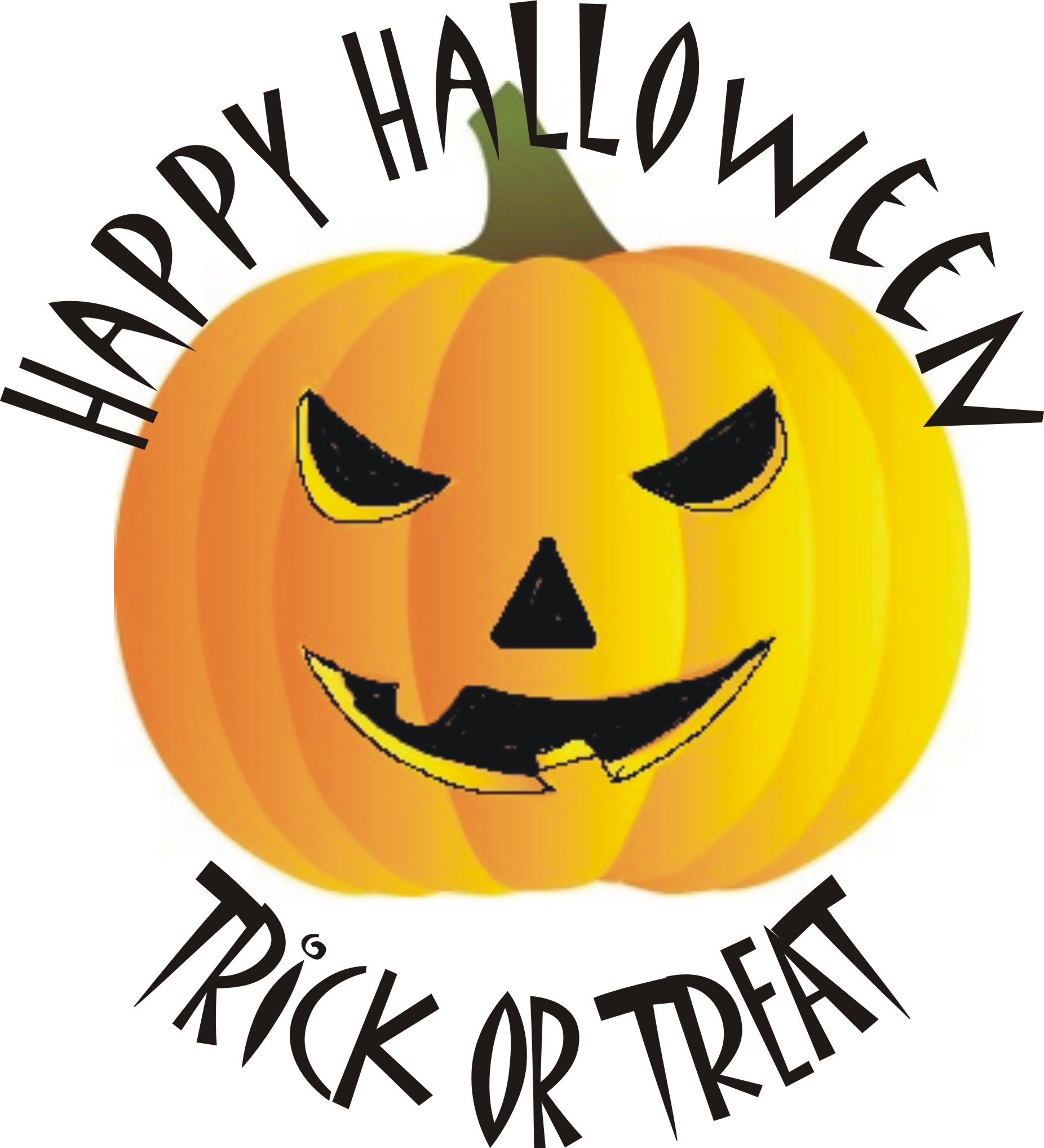 Scary Pumpkin Halloween Sticker- Available from Four Seasons Village
