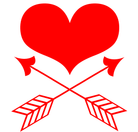 Skull and Crossbones: #3 - Heart and Arrows
