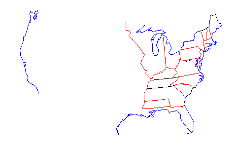 Maps: United States Map Early 1800s
