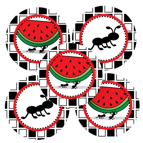 Ant Picnic Value Stickers (5), FREE shipping offer, 50% off ...
