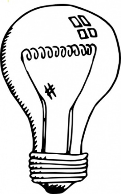 Incandescent Light Bulb clip art | Download free Vector