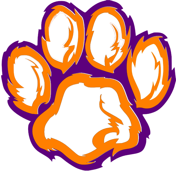 clipart clemson tiger paw - photo #15