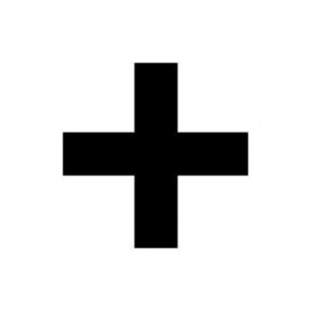 Simple black cross vector - Icon | Download free Icons