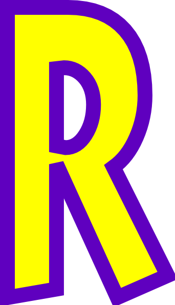 Letter R clip art - vector clip art online, royalty free & public ...