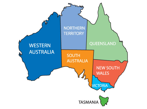Australia Map Vector | Download Free Vector Art | Free-Vectors