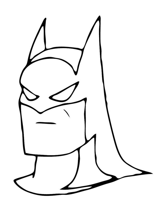 Mask Of Batman Coloring Super Heroes Coloring Pages Batman