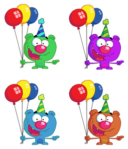 Free Birthday Party Clip Art Image - Birthday Party Guests with ...