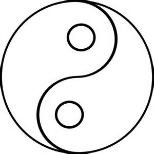 yin and yang coloring pages