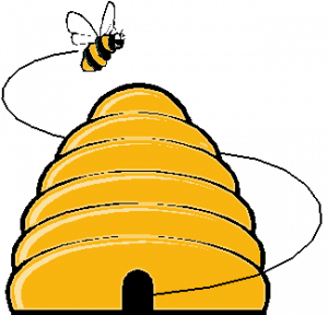 Free clipart images bee and hive
