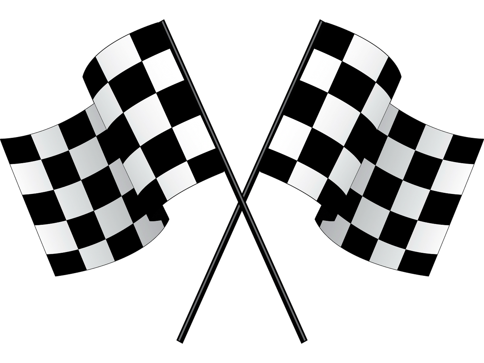 Checkered flags crossed cross clipart - ClipartFox