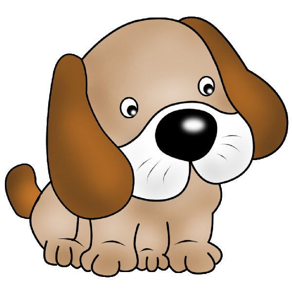 Puppy pictures of cute cartoon puppies clipart image #3561