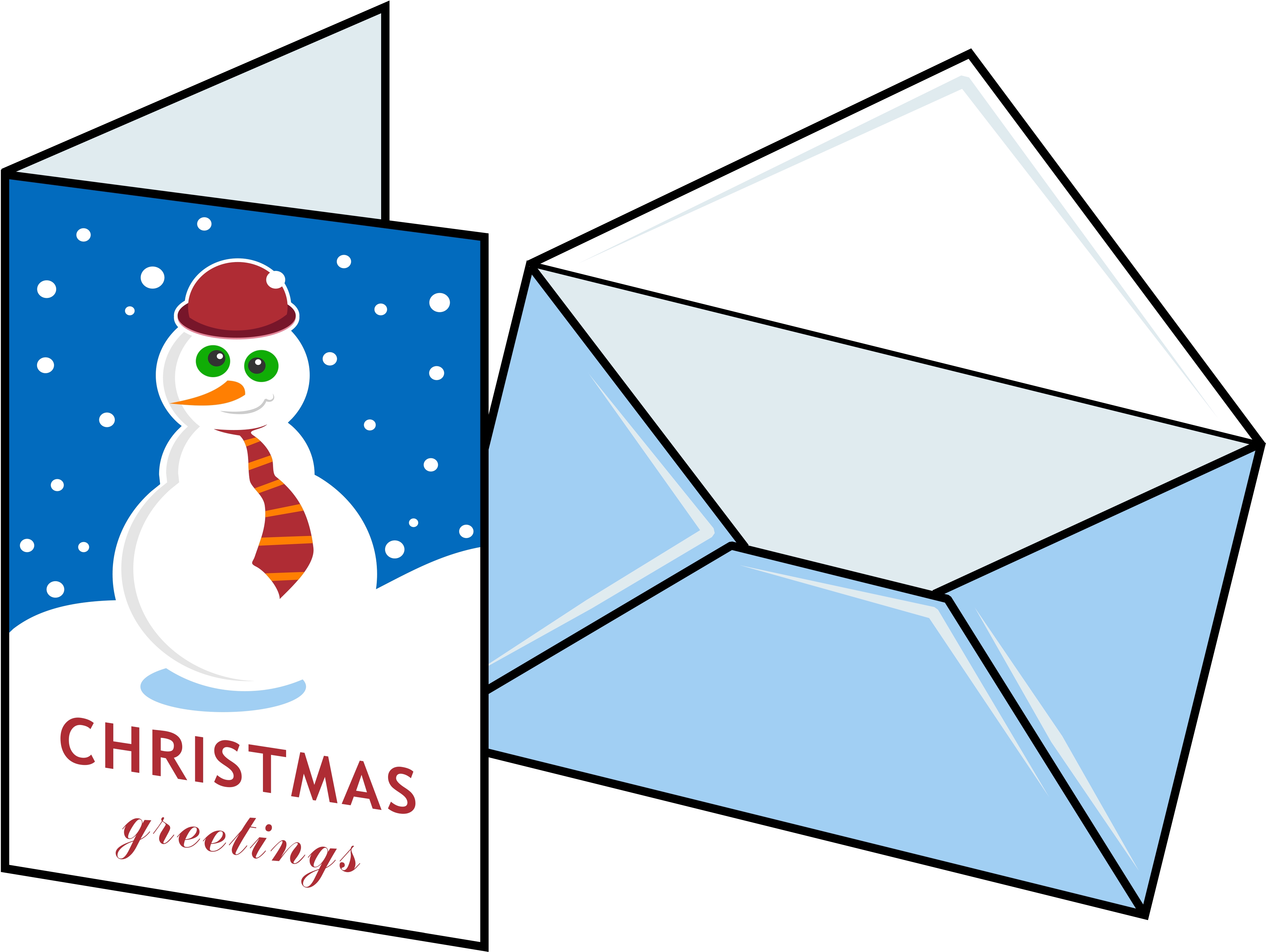 Christmas card clipart free