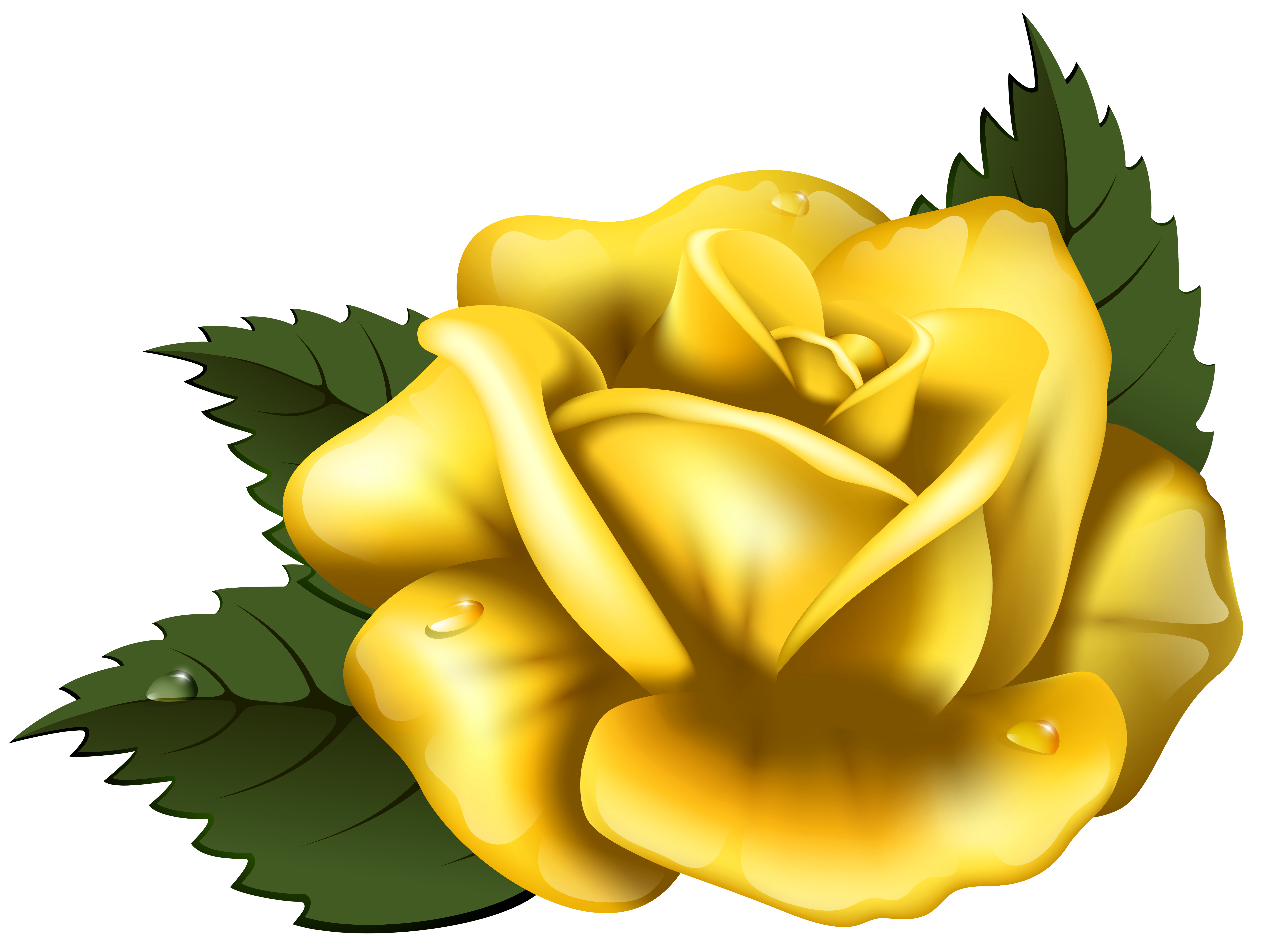 Yellow Rose Clip Art - Tumundografico