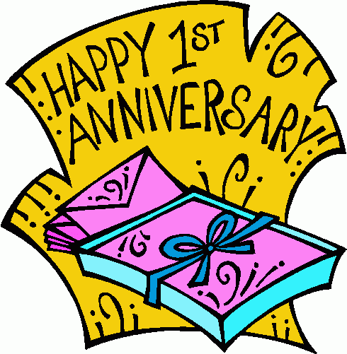Happy 1 Year Work Anniversary Clipart