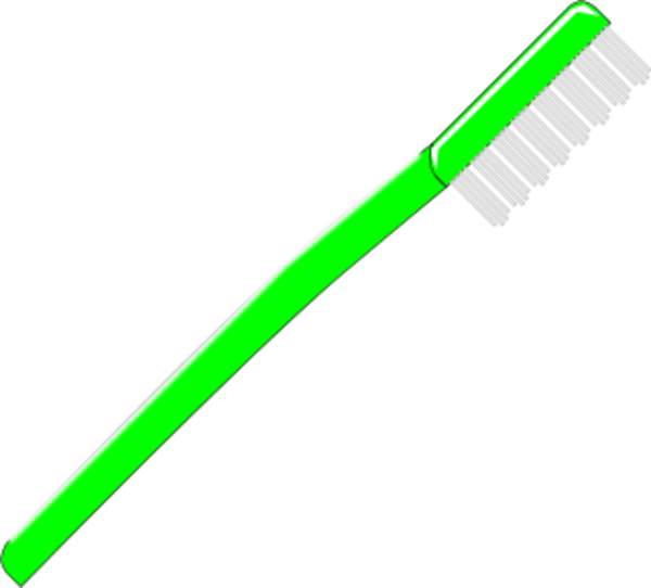 Brush teeth toothbrush with toothpaste clip art at clker vector ...