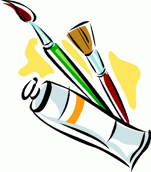 Paint brushes clip art