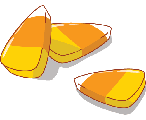 Candy corn fall candy clipart