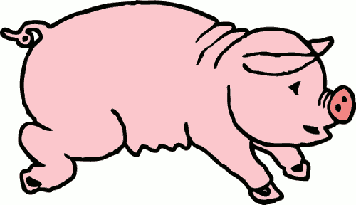 Free Cartoon Pig Clipart, 1 page of Public Domain Clip Art