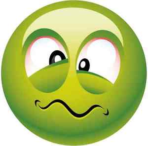 Smile Sick Emoticons Smiley Bumper Sticker 5&#034; x 5&#034; | eBay