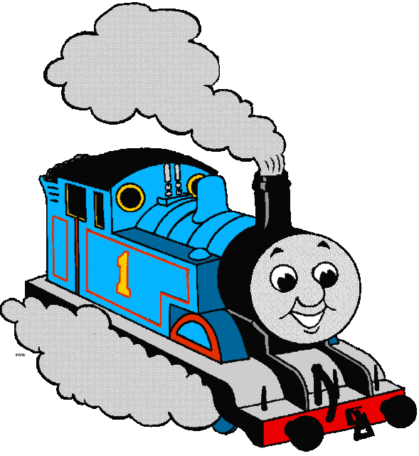 Steam train animated clipart