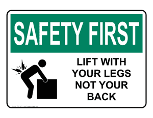 Back Safety Signs Clipart