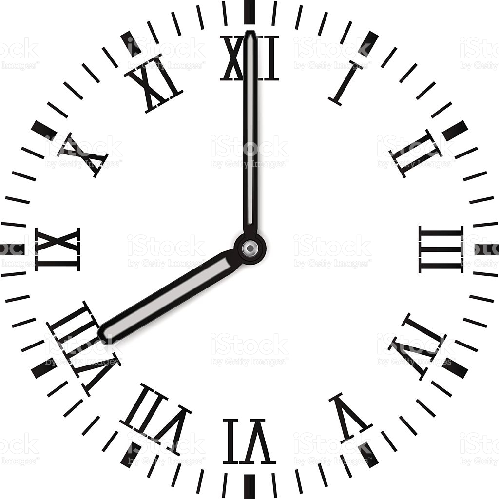 Clock Dial With Roman Numerals stock vector art 576906320 | iStock