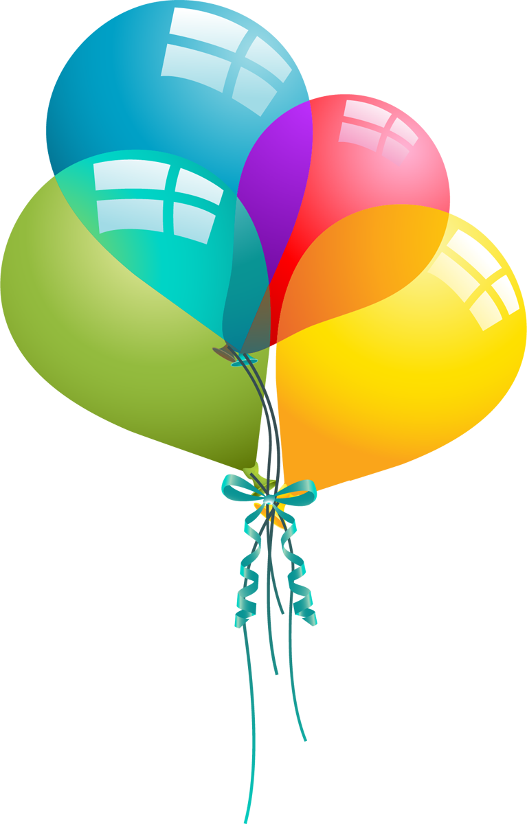 Happy birthday balloons clip art free vector download - Clipartix