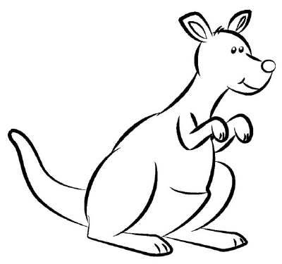 5. Trace the Final Lines - How to Draw a Kangaroo in 5 Steps ...