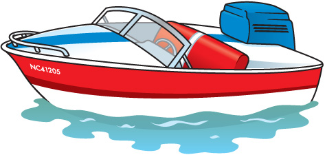 Speed boat clip art
