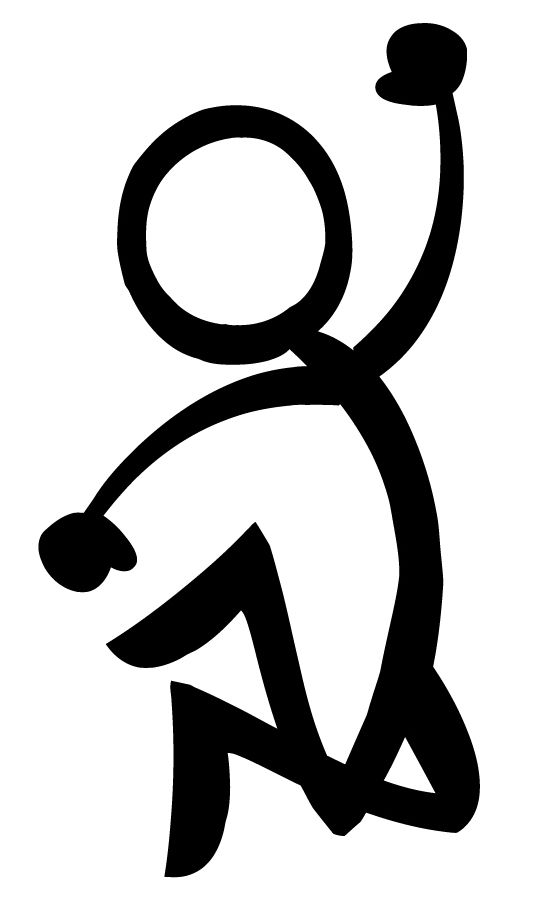 Happy Stick Figure