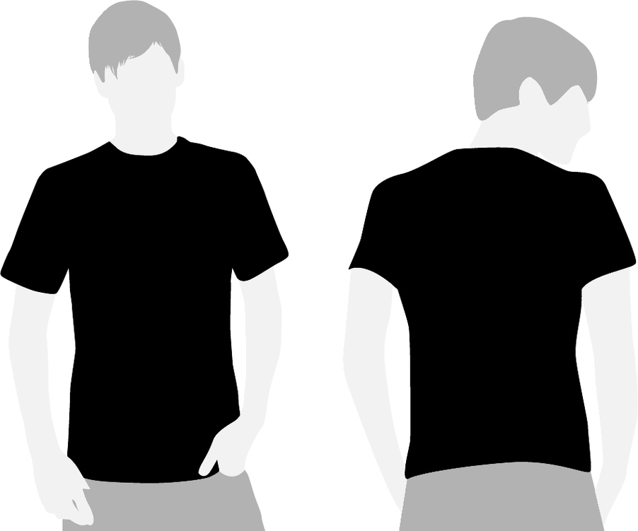 Black T Shirt Layout Clipart - Free to use Clip Art Resource
