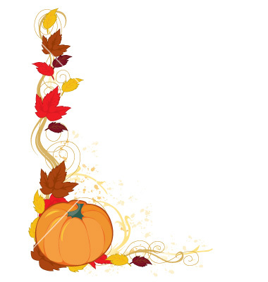Fall Pumpkin Borders Clipart