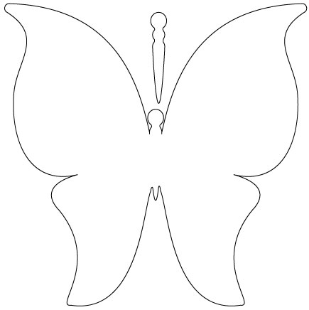 Butterfly Outline Pattern | Free Download Clip Art | Free Clip Art ...