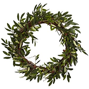 Amazon.com: Nearly Natural 4773 Olive Wreath, 20-Inch, Green: Home ...