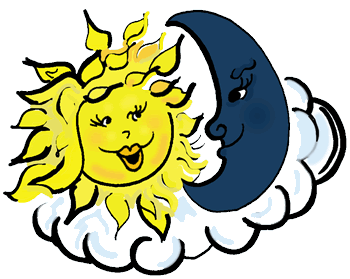 Full Version of Sun & Moon Clipart