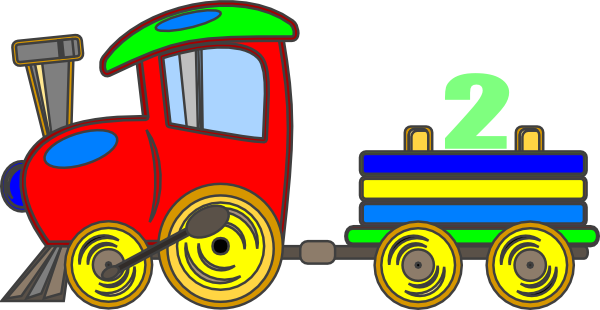Free toy train clipart